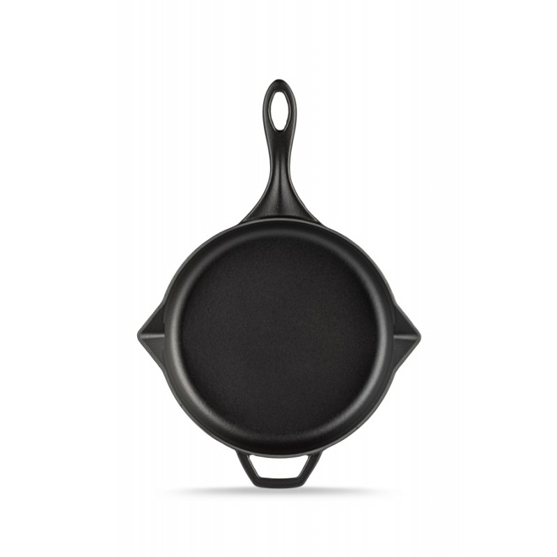 Emaljerad gjutjärnspanna Hosse, Black Onyx, Ф24cm - Svart kokkärl i gjutjärn