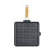 Gjutjärnspanna grill med fällbart handtag i trä, 28x28 cm | Gjutjärnspanna grill Gjutjärnspanna grill med fällbart handtag i trä, 28x28 cm | Gjutjärnspanna grill | Gjutjärnspanna |