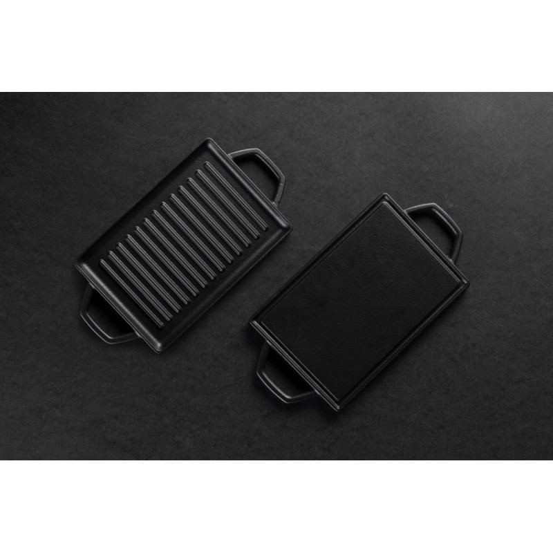 Mini gjutjärn grillplatta Hosse, 15.5x22.5cm | Gjutjärnsplåt |  |