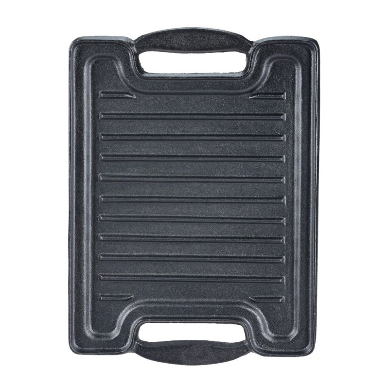 Dubbelsidig gjutjärn grillplattae, 36x25 cm - Produktjämförelse