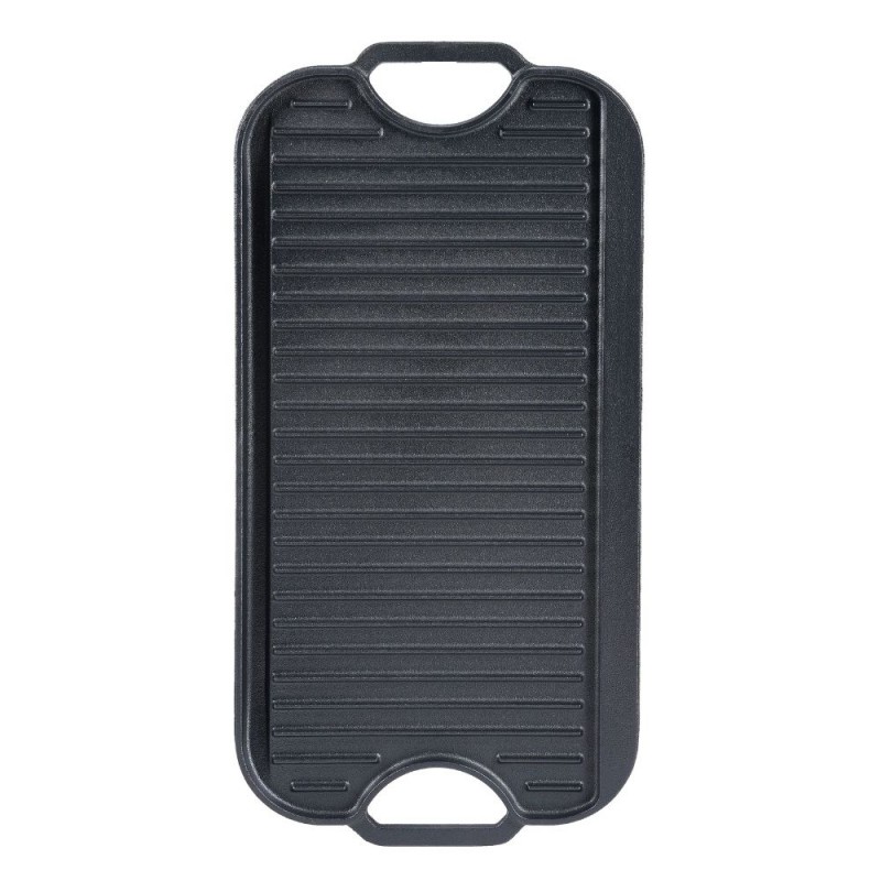 Dubbelsidig gjutjärn grillplatta, 51x26 cm - Produktjämförelse