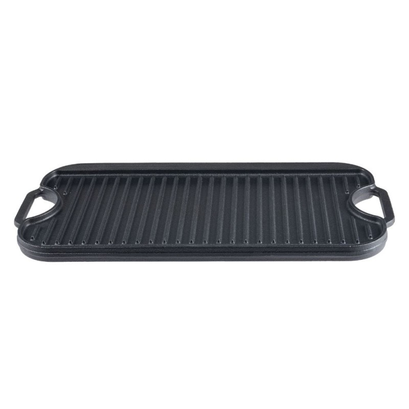 Dubbelsidig gjutjärn grillplatta, 51x26 cm - Produktjämförelse