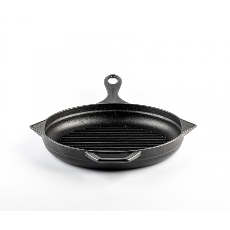 Emaljerad gjutjärnspanna grill Hosse, Black Onyx, Ф24cm | Gjutjärnspanna grill | Gjutjärnspanna |