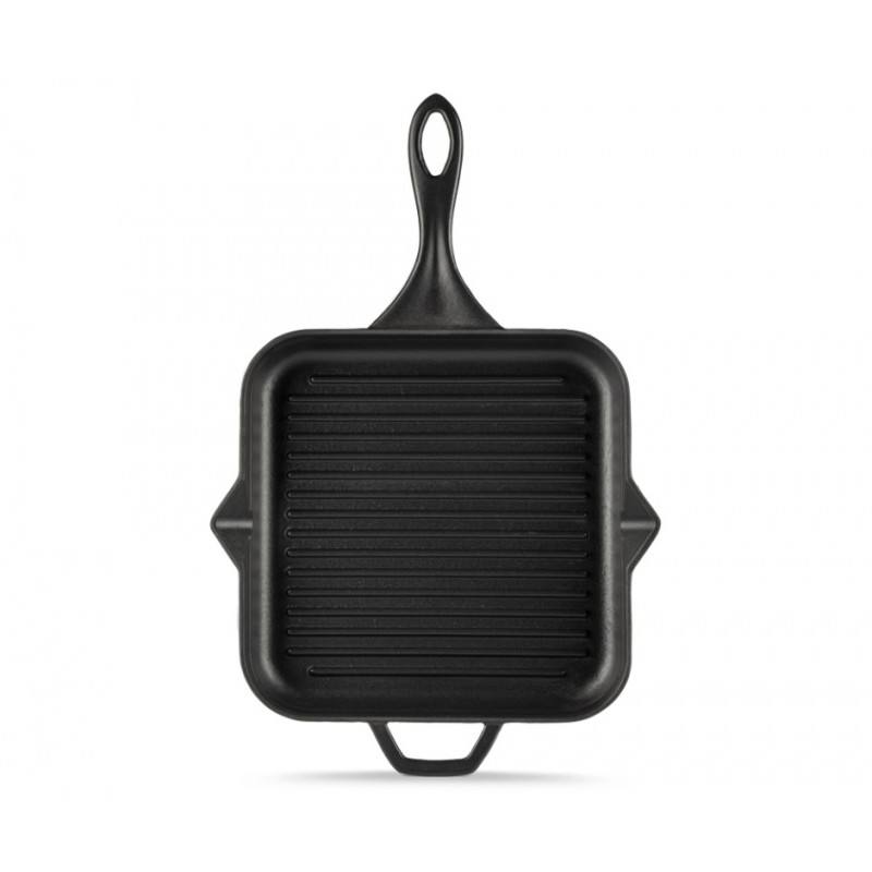 Emaljerad gjutjärnspanna grill Hosse, Black Onyx, 28x28cm - Gjutjärnspanna