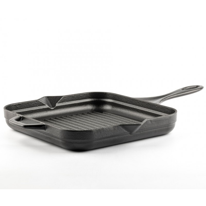 Emaljerad gjutjärnspanna grill Hosse, Black Onyx, 28x28cm - 