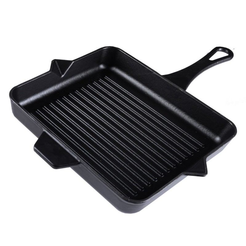 Emaljerad gjutjärnspanna grill Hosse, Black Onyx, 26x32cm - Produktjämförelse