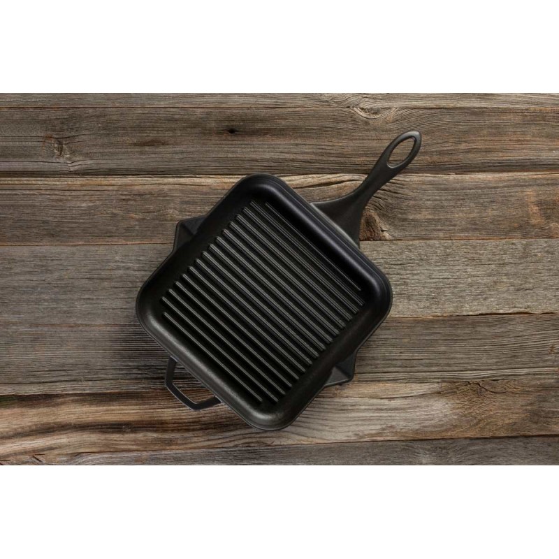 Emaljerad gjutjärnspanna grill Hosse, Black Onyx, 28x28cm | Gjutjärnspanna grill | Gjutjärnspanna |